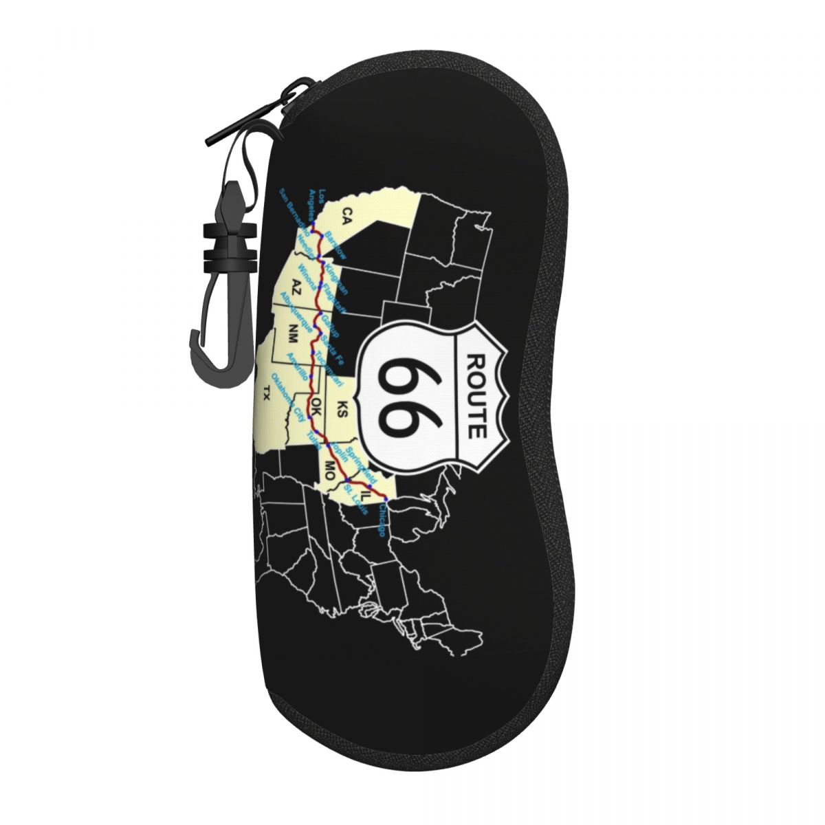 Women Accessories Usa - Etui na okulary z motywem Route