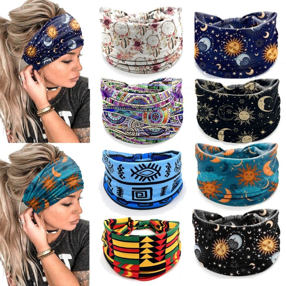 Women'S Yoga Accessories - Nowe Elastyczne Szerokie Opaski na Głowę