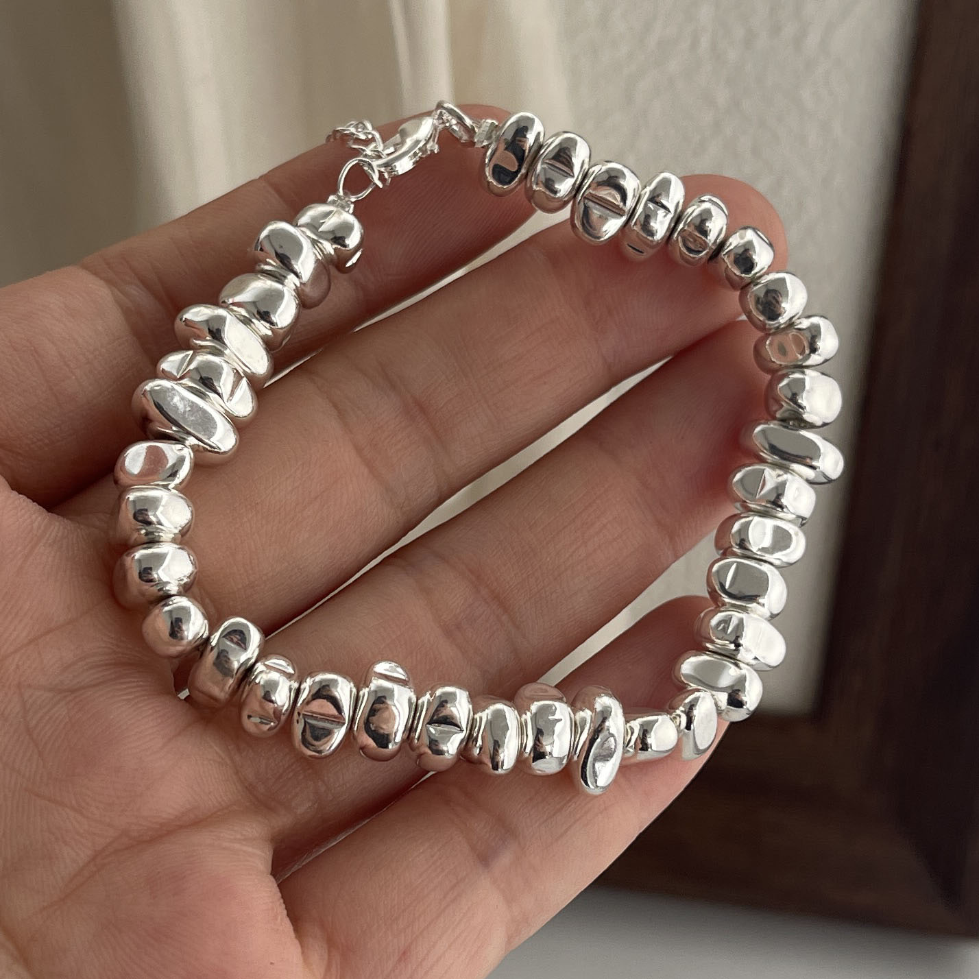 Resin Bangle Bracelet - 100% solidna bransoletka ze srebra próby