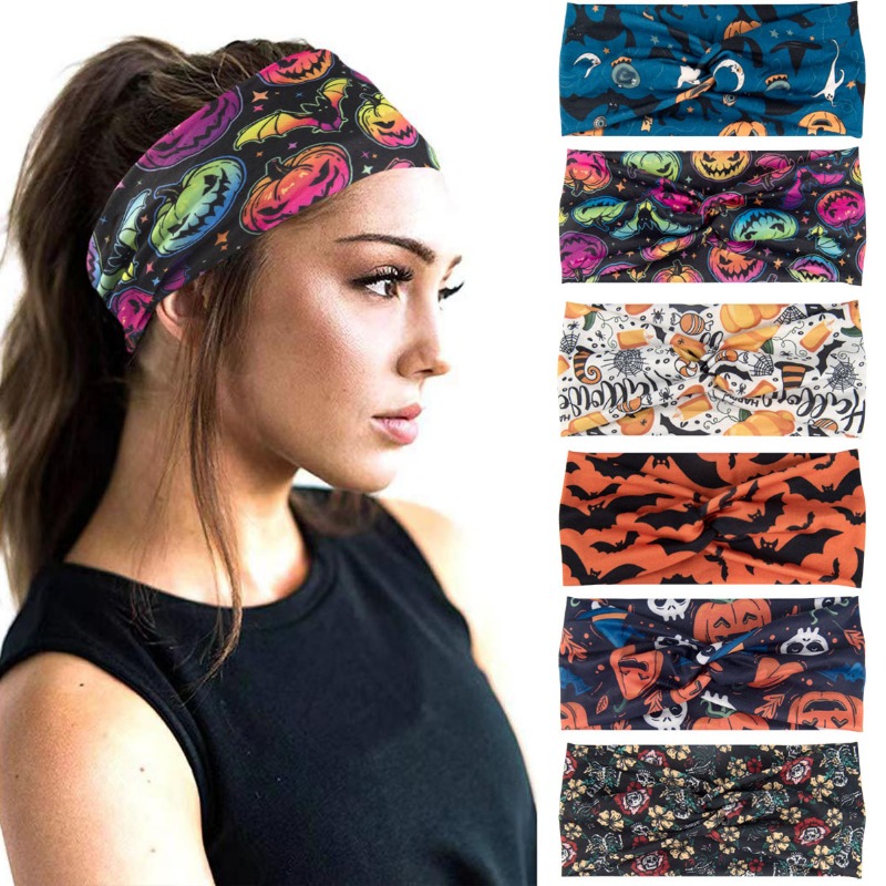 Women'S Yoga Accessories - Czeski nadruk czaszki dynia grymas Halloween