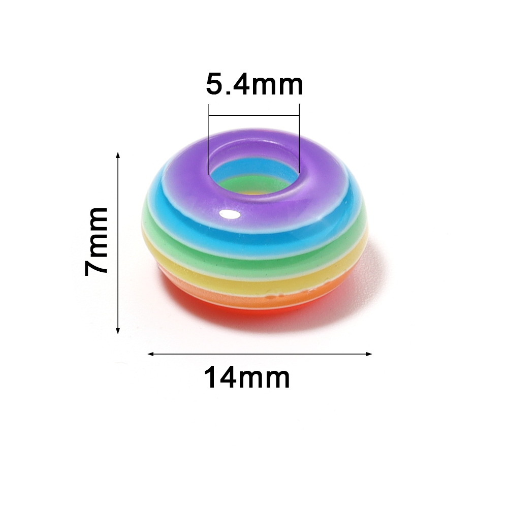 50 szt./zestaw tęczowych koral – Resin Bangle Bracelet recenzja i cena