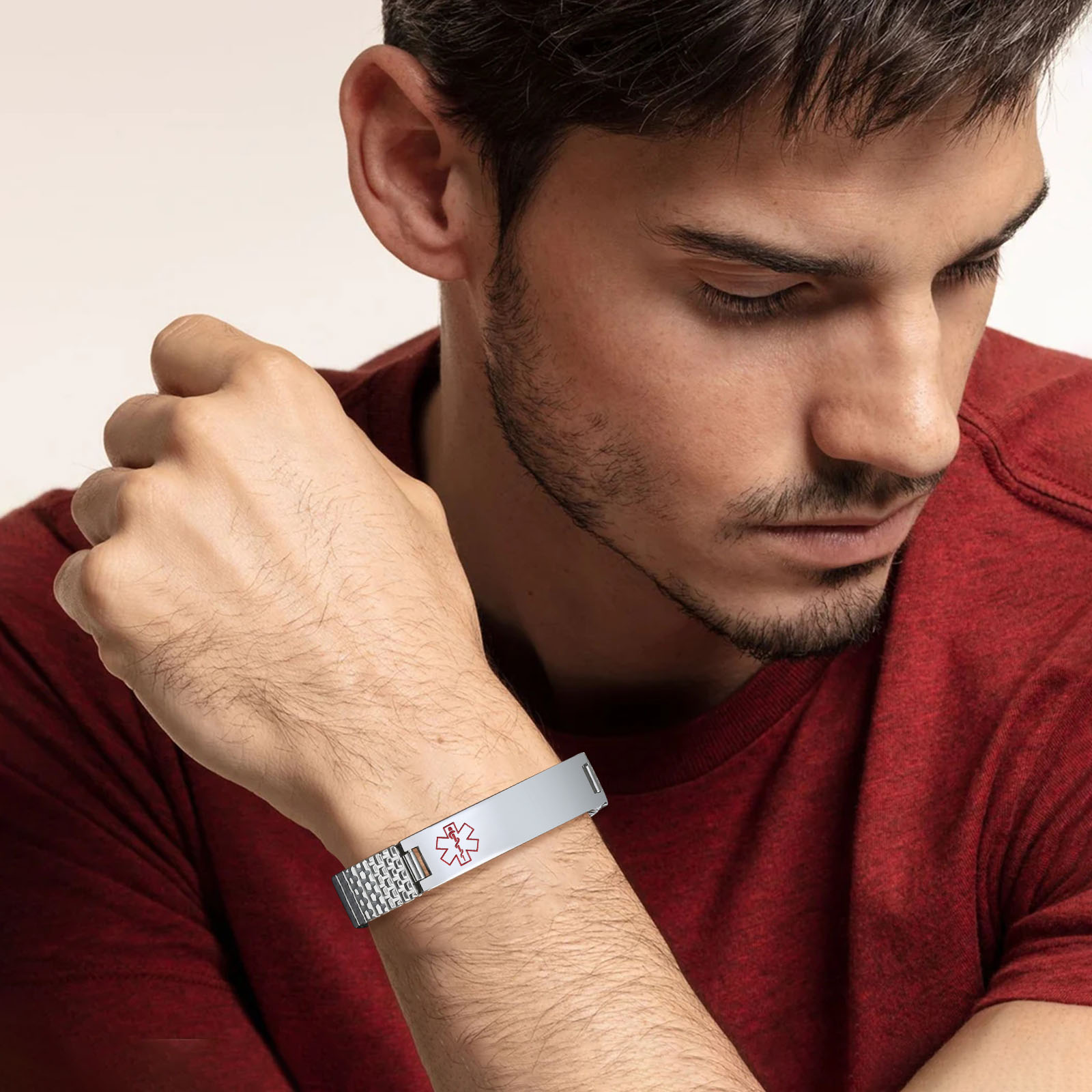 Vnox Alert medyczny ze stali n – Resin Bangle Bracelet recenzja i cena