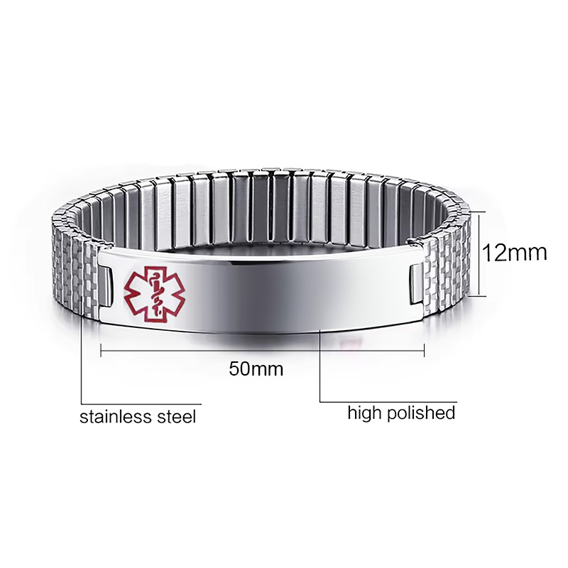 Vnox Alert medyczny ze stali n – Resin Bangle Bracelet recenzja i cena