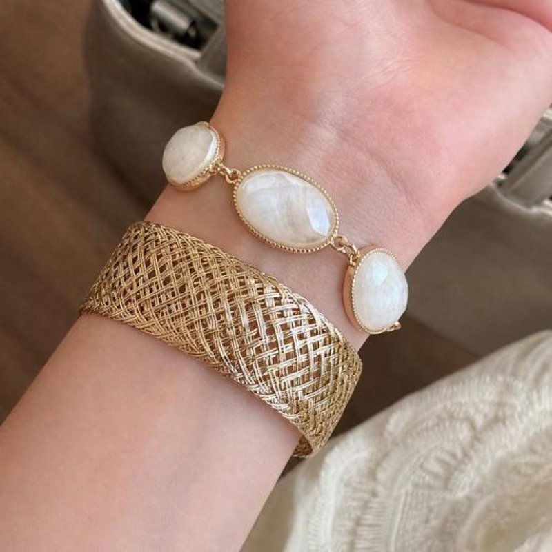 Bransoletka Owalna z Plecioną  – Resin Bangle Bracelet recenzja i cena