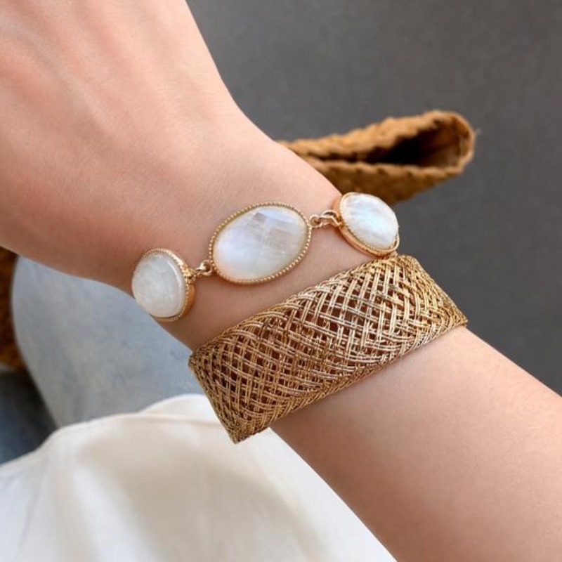Bransoletka Owalna z Plecioną  – Resin Bangle Bracelet recenzja i cena