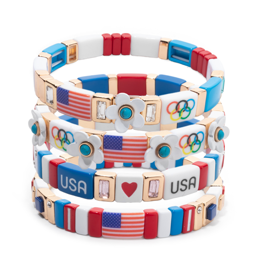 Bransoletki patriotyczne dla k – Women Accessories Usa recenzja i cena