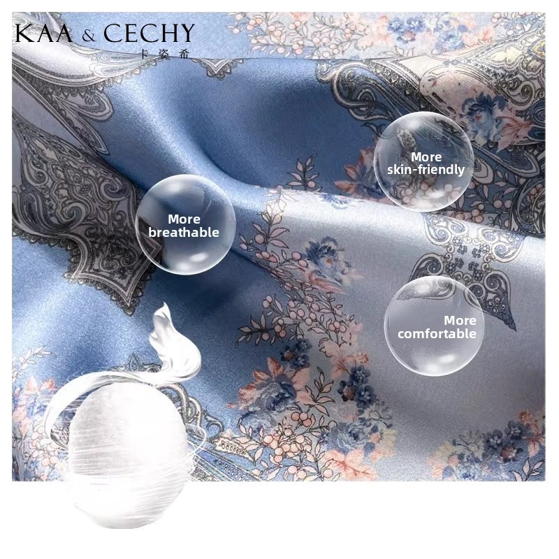 Barokowa kwiatowa apaszka kwad – Silk Scarf Square recenzja i cena